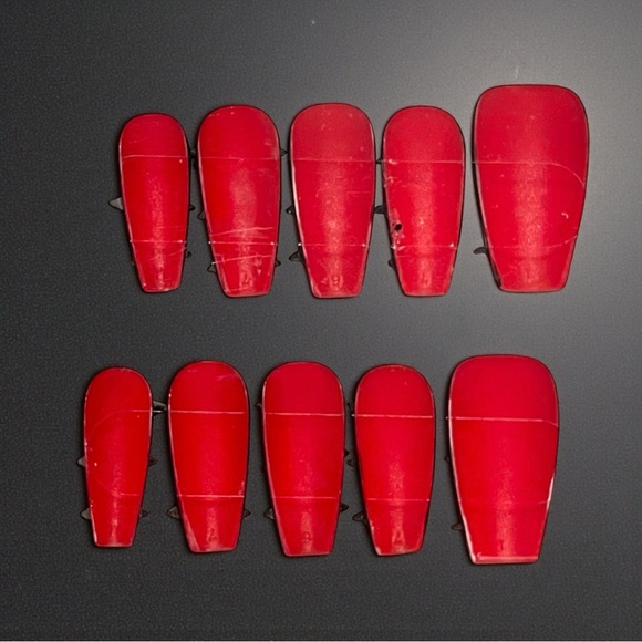 Custom Handmade Designer Louboutain Spike Nails All Sizes Available - Picture 3 of 7